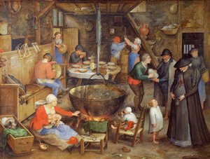 La visita a la granja de Jan the Elder Brueghel