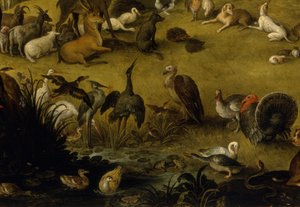 Grupo de animales (detalle de Orfeo) de Jan the Elder circle of Brueghel