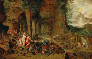 Venus en la fragua de Vulcano de Jan the Younger (workshop) Brueghel