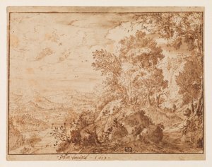 Paisaje de colinas, 1619 de Jan Brueghel the Younger
