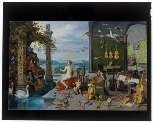 El sentido del oído de Jan the Younger Brueghel