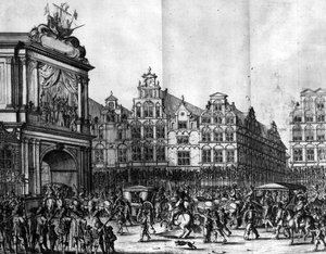 La procesión de María de Médici por Ámsterdam, de 