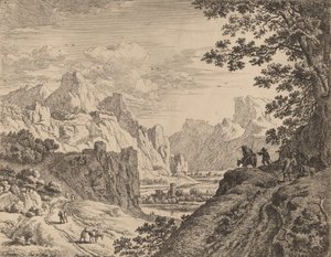 Vista del Río Rin de Jan van Aken