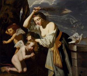 Venus castigando a Cupido, 1628 de Jan van Bijlert or Bylert
