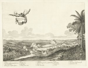 Gevechten bij Porto Calvo, 1637 Batalla cerca de Bald Harbour (título sobre objeto)
