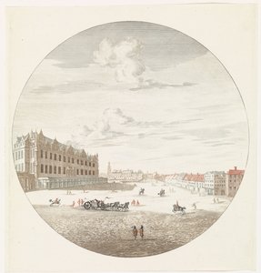 Vista del castillo de la ciudad de Berlín desde el lado cuadrado