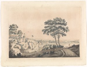 Paisaje con un castillo en una colina de Jan van Call (I) (possibly)
