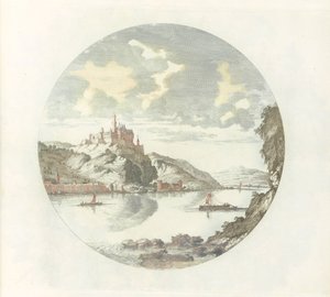 Vista del castillo de Rheinfels en el Rin de Jan van Call (I)