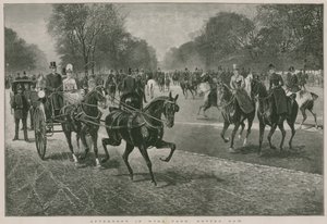 Tarde en Hyde Park, Londres: Rotten Row de Jan van Chelminski