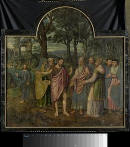 Tríptico con escenas de la vida de San Juan Bautista de Jan van Coninxloo (II)