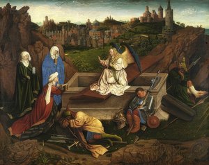 Las tres Marías en la tumba de Cristo