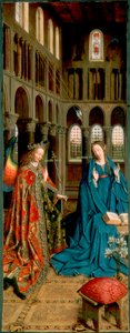 La Anunciación, 1434-1436 de Jan van Eyck