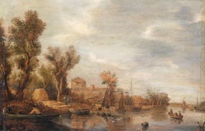 Vista del río de Jan van Goyen (follower of)