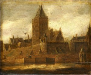 Vista del Valkhof en Nimega de Jan van Goyen (manner of)