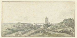 Vista de Egmond aan Zee de Jan van Goyen (possibly)