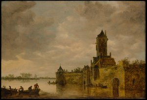 Castillo junto a un río