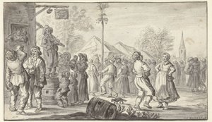 Feria del pueblo de Jan van Goyen