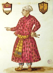 Antonio Manunzio en la región de Mughal de Jan van Grevenbroeck