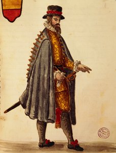 Embajador napolitano, Gli Abiti de Veneziani, de libro ilustrado de trajes