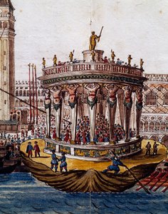 Teatro del Mundo, Torneo en Venecia por la Hermandad de Caballeros de la Jarretera