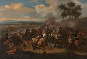 La batalla del Boyne, Irlanda, entre los reyes Jacobo II y Guillermo III, 12 de julio de 1690