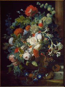 Naturaleza muerta. Cesta de flores de Jan van Huysum