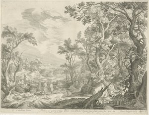 Jacob y los hombres de Harán junto al pozo de Jan van Londerseel
