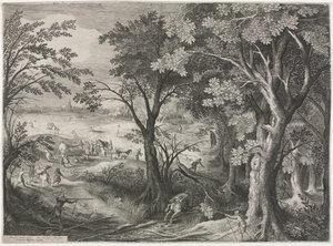 Landscape with Travelers Attacked by a Gang of Robbers