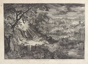 Paisaje con Cristo en el Huerto de Getsemaní de Jan van Londerseel