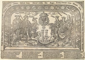 Los seis hijos de Felipe el Hermoso: Leonor de Castilla, Carlos V, Isabel de Austria, Fernando I, María y Catalina, c. 1523 de Jan van Nieulandt