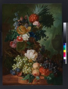 Jarrón de flores y frutas, antes de 1808 de Jan van Os