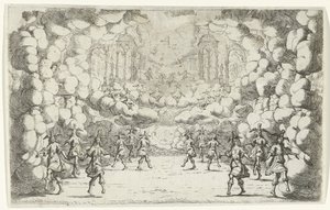 El palacio de la nube del tiempo. Diseño de escenografía (título de la serie)