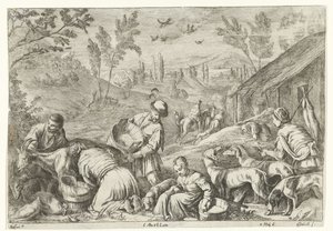 Primavera Las cuatro estaciones (título de la serie) de Jan van Ossenbeeck