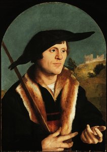 Un peregrino, c.153040 de Jan van Scorel