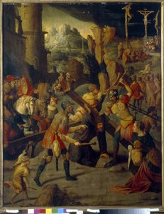 Episodio de la Pasión de Cristo: calvario de Jan van Scorel