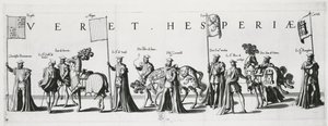 Armas de Castilla y León en el cortejo fúnebre del Emperador Carlos V, 1559