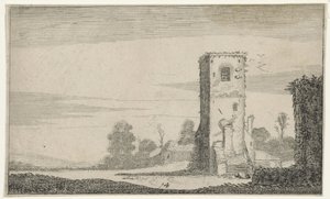 Ruïne van een toren en un paisaje Ruinas (título de la serie) (título de la serie)