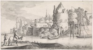 Ciudad en un río Plaisante paisajes y entretenidos poemas (título de la serie) de Jan van de Velde (II)