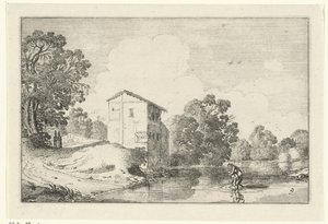 lugar de vadeo Paisajes (título de la serie) Amenissimae aliquot requculae (título de la serie) de Jan van de Velde (II)