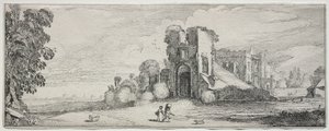 Algunos paisajes agradables y ruinas de monumentos antiguos: Castillo de Brederode de Jan van de Velde II