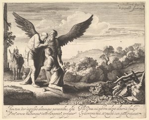 Tobías bendecido por Tobit ciego, 1620-41 de Jan van de Velde II