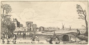 Paisaje de invierno de Jan van de Velde II