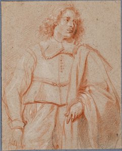 Estudio de tres cuartos de un joven de Jan van den Bergh