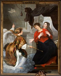 Iglesia parroquial (Parochiekerk Onze-Lieve-Vrouw). Interior. Pintura de Jan van den Hoecke