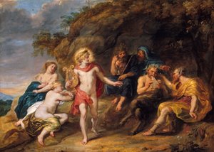 El Juicio de Midas, c.1640 de Jan van den Hoecke