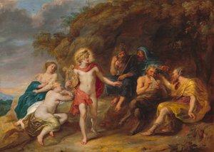 El Juicio de Midas, c. 1640 de Jan van den Hoecke