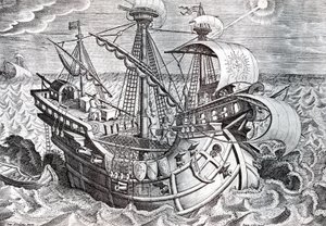 Navegación de Jan van der (1523 1605) Straet