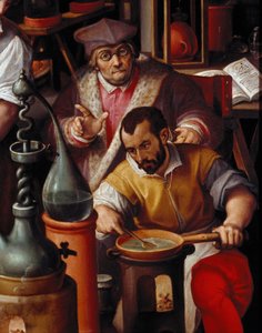 El laboratorio del alquimista (detalle)
