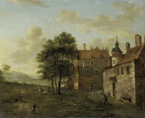 Una casa de campo de Jan van der Heyden