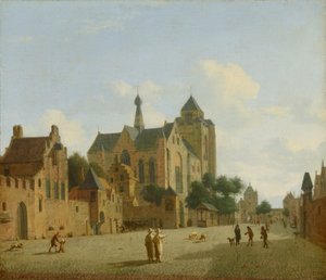 La iglesia de Veere de Jan van der Heyden